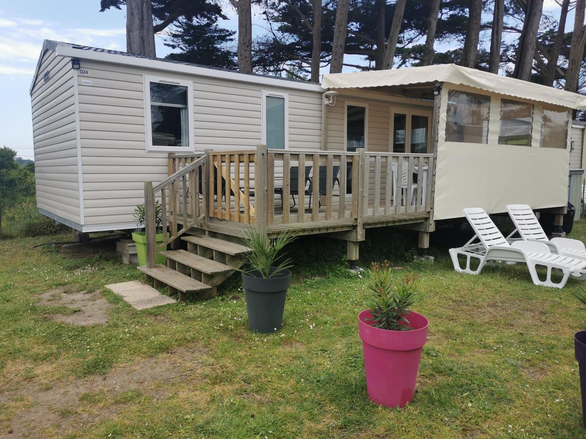 Mobilhome Vue Ocean La Costa Breizha Quiberon Exterior photo